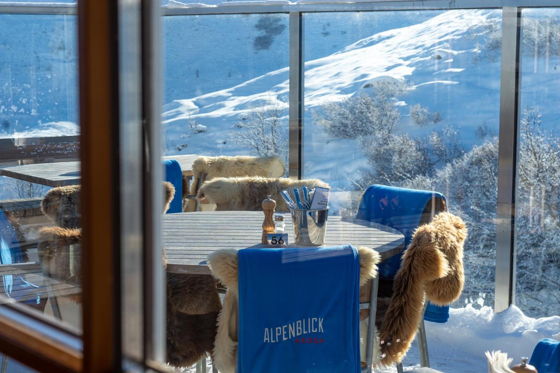 Alpenblick Bergrestaurant & Hotel อาโรซา ภายนอก รูปภาพ